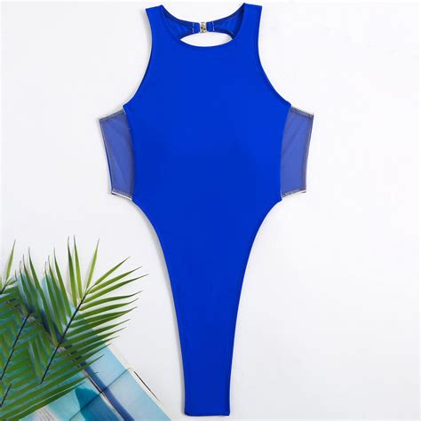 one piece swimsuit sheer